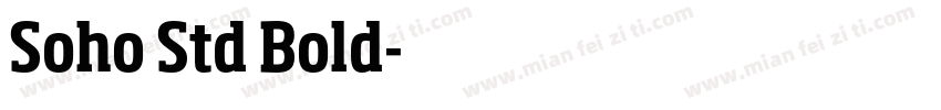 Soho Std Bold字体转换